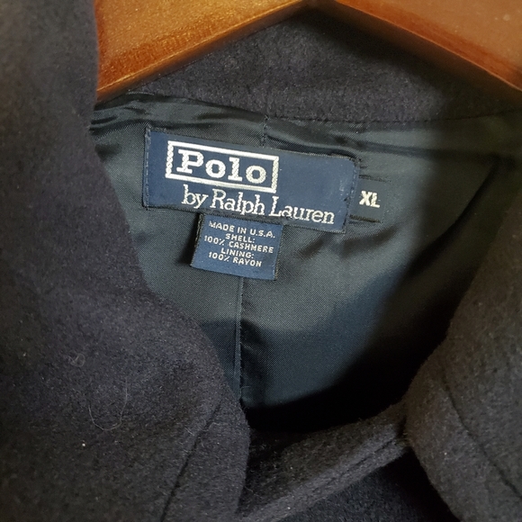 Polo by Ralph Lauren Navy Cashmere Peacoat Size XL - Picture 7 of 9